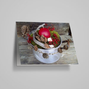 Neutrale Karte "Tannenzapfen Deko"