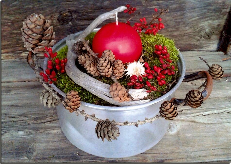 Neutrale Karte "Tannenzapfen Deko" – Bild 2