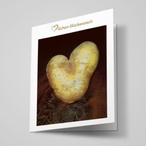 Glückwunschkarte "Herz Kartoffel"