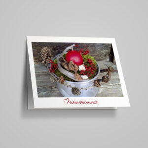 Glückwunschkarte "Tannenzapfen Deko"