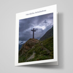 Beileidskarte "Kreuz Täschalp"
